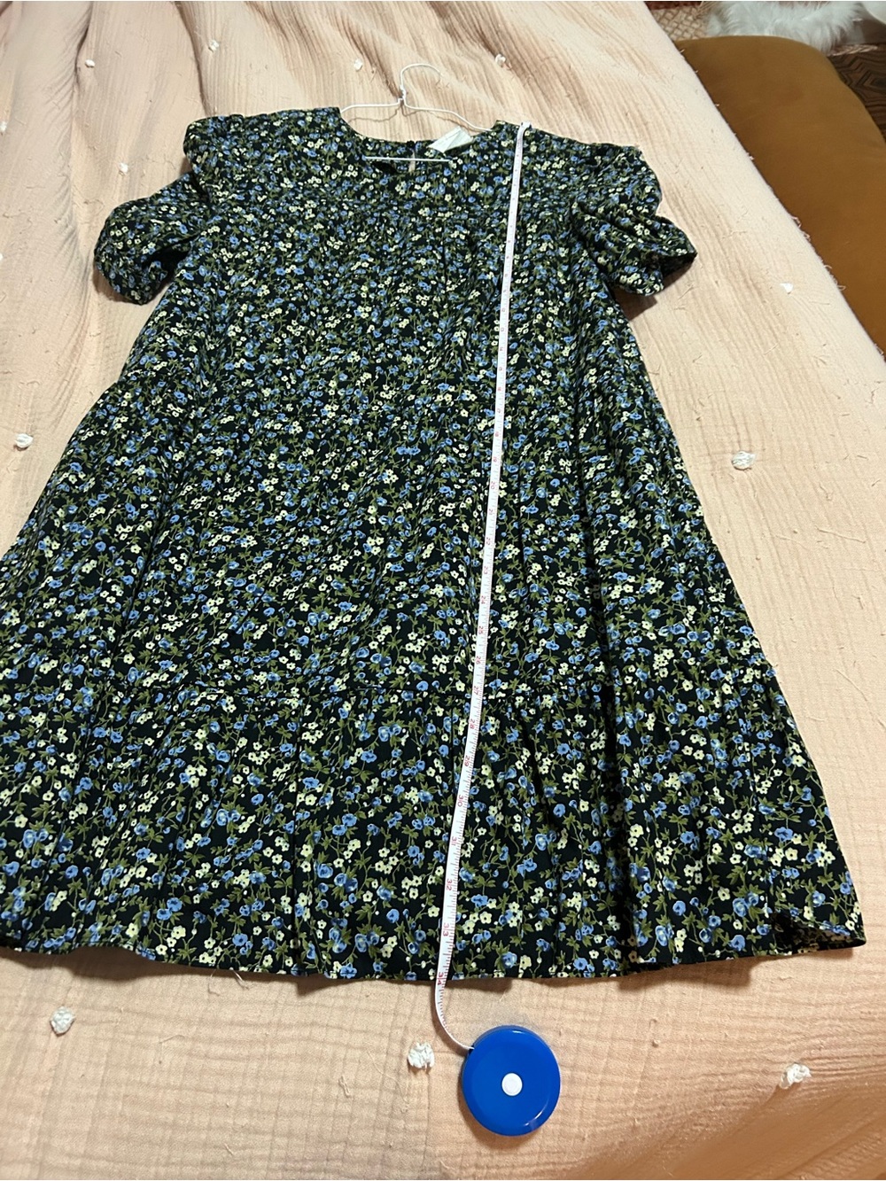 Tuckernuck Hyacinth House Black Floral Short Sleeve Mini Dress - Picture 7 of 8